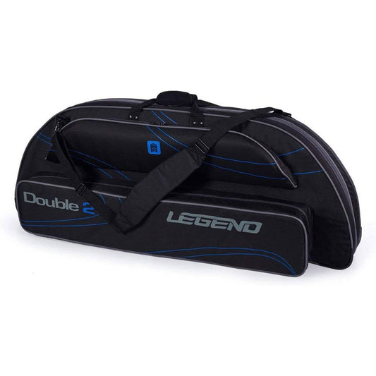 LEGEND DOUBLE TWO PADDED DOUBLE SUITCASE BLACK/RED