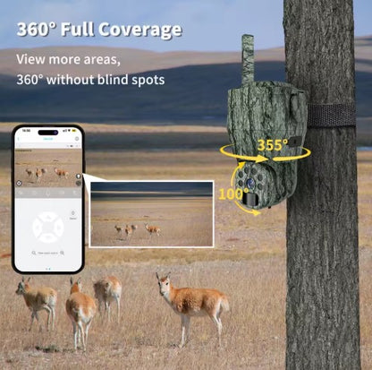 4G MOBILE PTZ TRAIL CAMERA WITH LIVE VIDEO AND INVISIBLE INFRARED